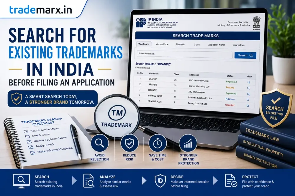 Search for Existing Trademarks in India Before Filing an Application